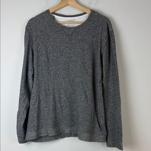 Vince Charcoal Long Sleeve Men's Tee Size Extra Large